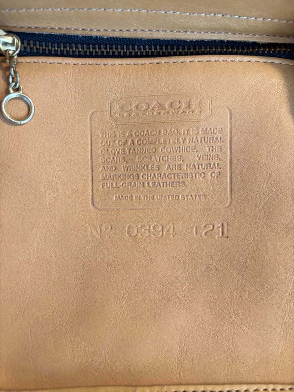 Vintage Coach Flap Drawstring Bag Style 4029 - Picture 16 of 16
